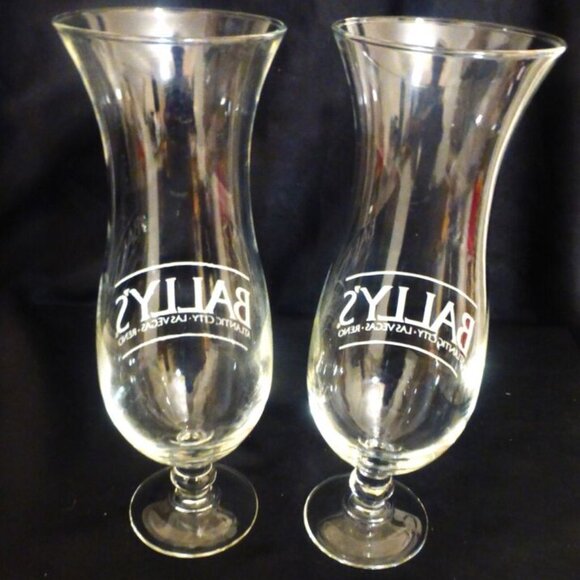 Expired Lot of 2 BALLY'S Glasses Bally's Glass Liquor Glass Barware Vintage Bar - Picture 2 of 4